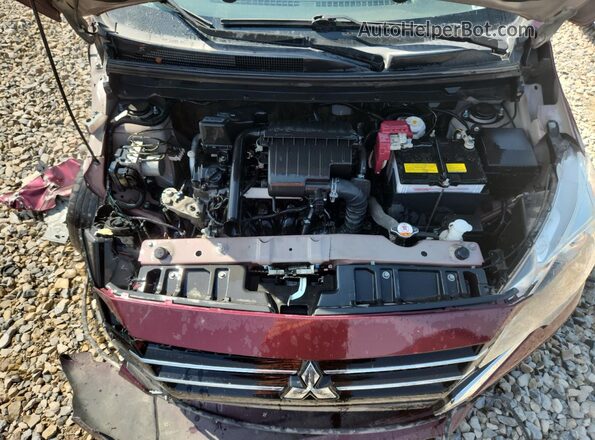 ML32AUHJXNH001887 2022 MITSUBISHI MIRAGE Maroon Vista interior trasera
