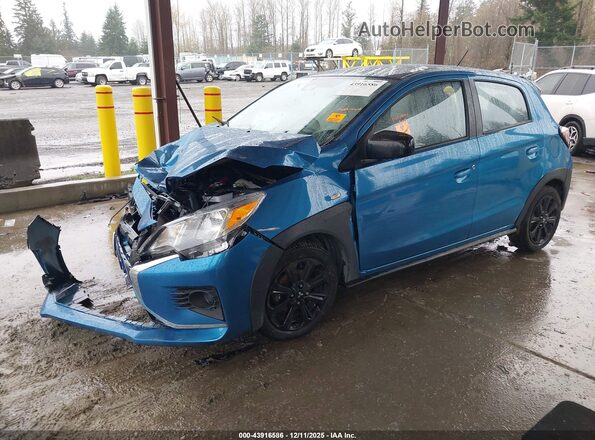 ML32AWHJ1PH001632 2023 MITSUBISHI MIRAGE Blue Առջևի ձախ երեք քառորդ տեսարան