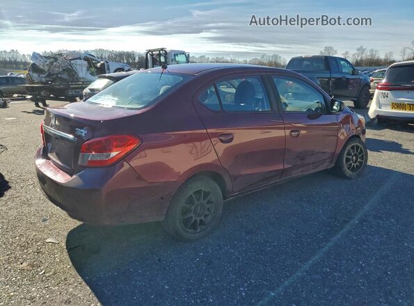 ML32F3FJ4HHF11027 2017 MITSUBISHI MIRAGE Бордовый Задняя правая четверть