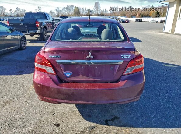 ML32F3FJ4HHF11027 2017 MITSUBISHI MIRAGE Бордовый Вид сзади