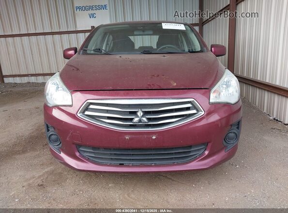 ML32F3FJ4JHF09090 2018 MITSUBISHI MIRAGE G4 Maroon 