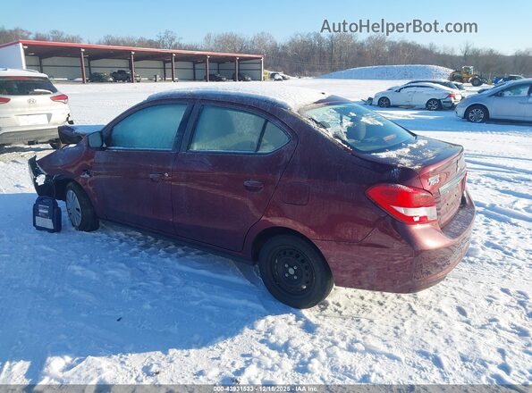 ML32F3FJ4LHF03602 2020 MITSUBISHI MIRAGE G4 Burgundy Задня ліва чверть