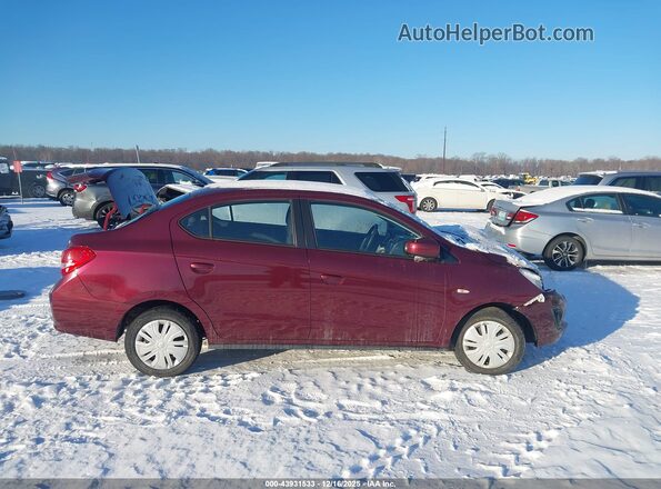 ML32F3FJ4LHF03602 2020 MITSUBISHI MIRAGE G4 Burgundy Вид задньої частини салону