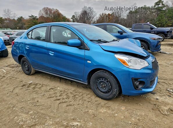 ML32F3FJ6LHF13046 2020 MITSUBISHI MIRAGE Blue Przód prawy