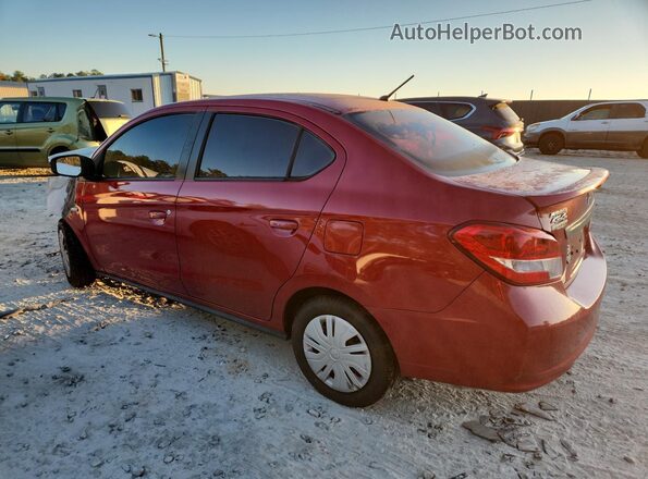 ML32F3FJ7LHF08065 2020 MITSUBISHI MIRAGE Burgundy Trasero izquierdo