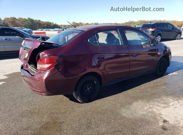ML32F3FJ7LHF09846 2020 MITSUBISHI MIRAGE Burgundy Հետևի աջ