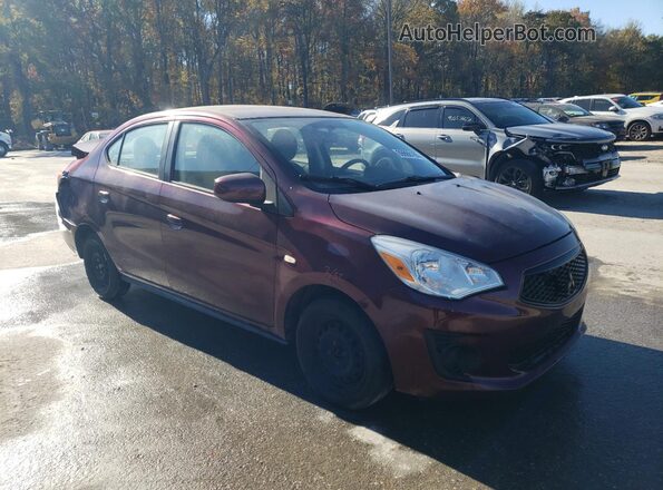 ML32F3FJ7LHF09846 2020 MITSUBISHI MIRAGE Burgundy Առջևի աջ
