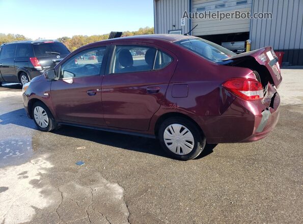 ML32F3FJ7LHF09846 2020 MITSUBISHI MIRAGE Burgundy Հետևի ձախ
