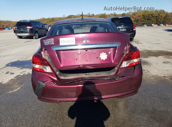 ML32F3FJ7LHF09846 2020 MITSUBISHI MIRAGE Burgundy Հետևի տեսք