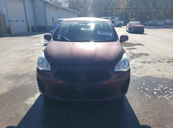 ML32F3FJ7LHF09846 2020 MITSUBISHI MIRAGE Burgundy Դիմացի տեսք