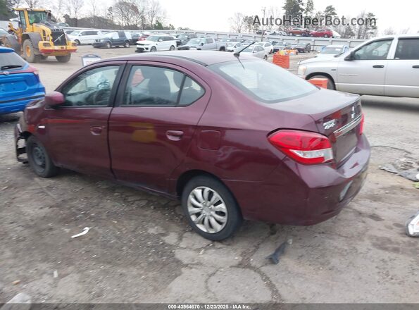 ML32F3FJ8LHF10519 2020 MITSUBISHI MIRAGE G4 Burgundy Հետևի ձախ
