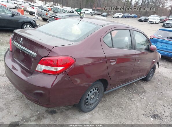 ML32F3FJ8LHF10519 2020 MITSUBISHI MIRAGE G4 Burgundy Հետևի աջ