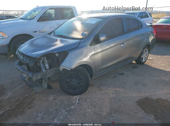 ML32F3FJXLHF05855 2020 MITSUBISHI MIRAGE G4 Gray Vista tres cuartos delantera izquierda
