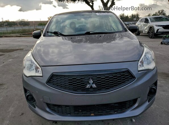 ML32F4FJ1LHF04860 2020 MITSUBISHI MIRAGE Gray Front view
