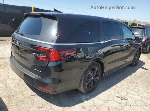 5FNRL6H77RB063677 2024 HONDA ODYSSEY Black Trasero derecho