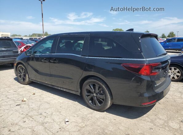 5FNRL6H77RB063677 2024 HONDA ODYSSEY Black Trasero izquierdo