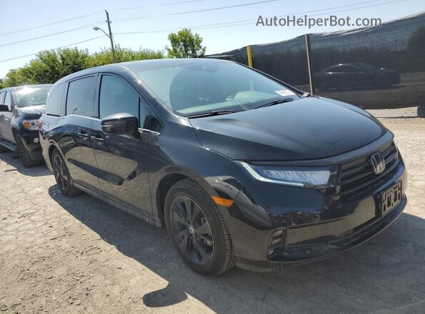 5FNRL6H77RB063677 2024 HONDA ODYSSEY Black Delantero derecho