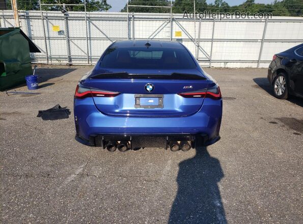 NJ1584E 2021 BMW M4 Blue Հետևի տեսք