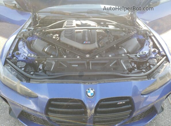 NJ1584E 2021 BMW M4 Blue Սալոնի հետևի տեսք