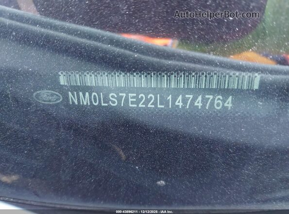 NM0LS7E22L1474764 2020 FORD TRANSIT CONNECT White Vista del compartimento del motor