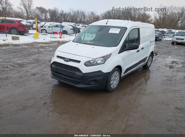 NM0LS7E71J1348243 2018 FORD TRANSIT CONNECT White Առջևի ձախ երեք քառորդ տեսարան