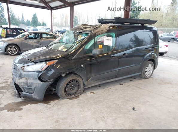 NM0LS7S26N1531572 2022 FORD TRANSIT CONNECT Black Առջևի ձախ երեք քառորդ տեսարան