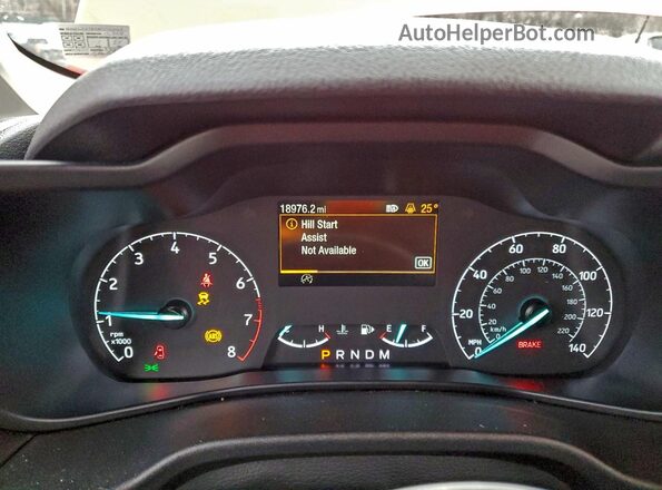 NM0LS7T2XN1542069 2022 FORD TRANSIT Red Widok zestawu wskaźników