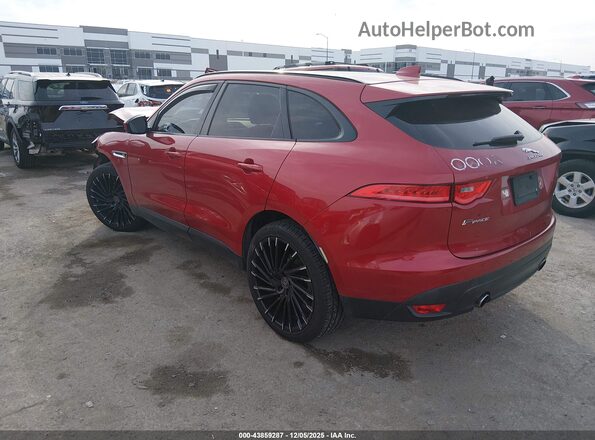 SADCJ2BV6HA893266 2017 JAGUAR F-PACE Red Rear left