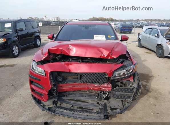 SADCJ2BV6HA893266 2017 JAGUAR F-PACE Red Instrument cluster view