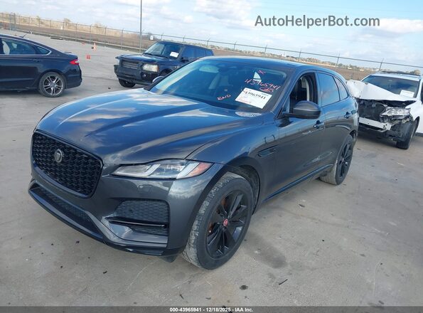 SADCJ2EX8PA705374 2023 JAGUAR F-PACE Gray წინა მარცხენა ხედი სამი მეოთხედიდან