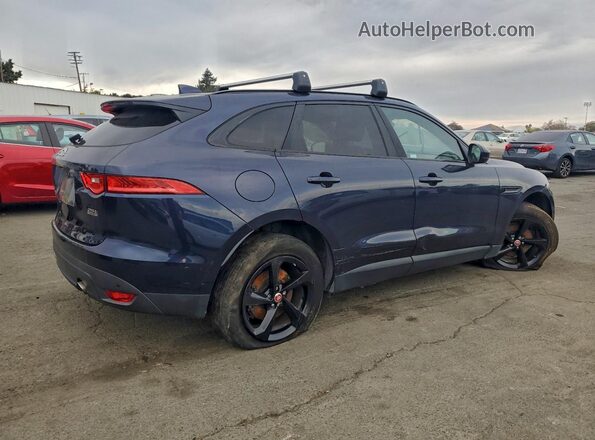 SADCJ2FX4JA280838 2018 JAGUAR F-PACE Синий Задняя правая четверть