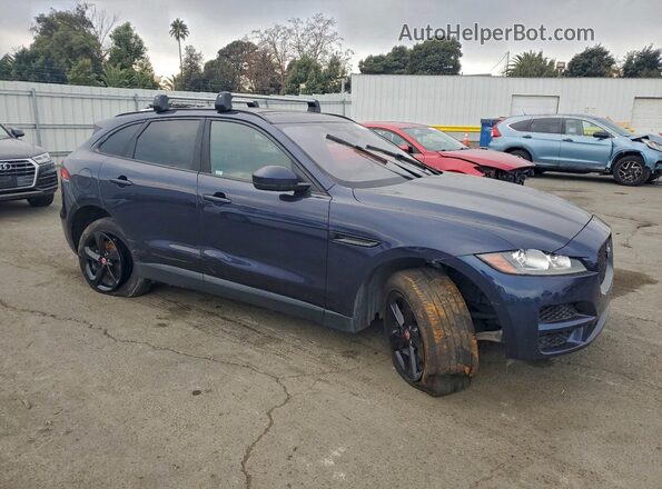 SADCJ2FX4JA280838 2018 JAGUAR F-PACE Синий Передняя правая четверть