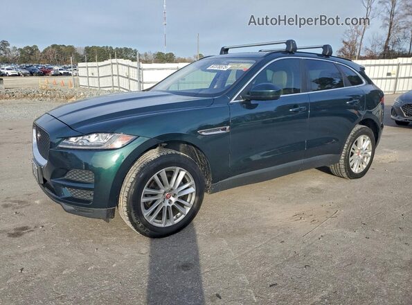 SADCK2BN3HA498037 2017 JAGUAR F-PACE Green Հետևի ձախ