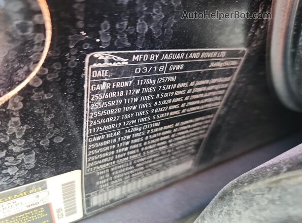 SADCK2GX9JA321959 2018 JAGUAR F-PACE Black 