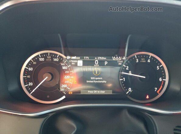 SADCT2EX9NA702264 2022 JAGUAR F-PACE Silver Widok zestawu wskaźników