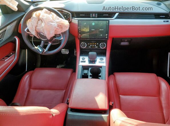 SADCT2FU3MA683861 2021 JAGUAR F-PACE Silver Առջևի վահանակի տեսք