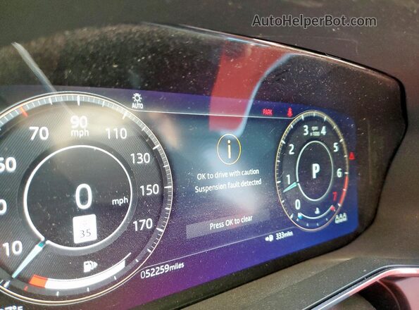 SADCT2FU3MA683861 2021 JAGUAR F-PACE Silver Սարքավորումների վահանակի տեսք