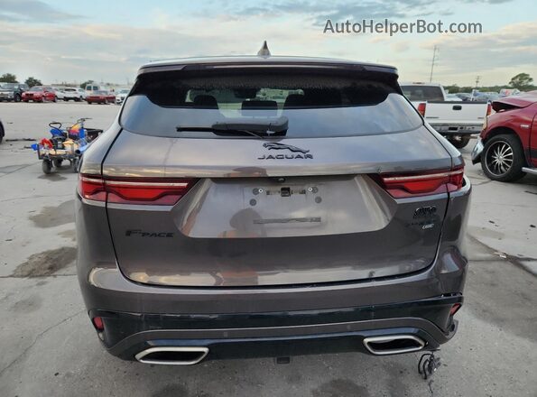 SADCT2FUXMA667723 2021 JAGUAR F-PACE Gray Rear view
