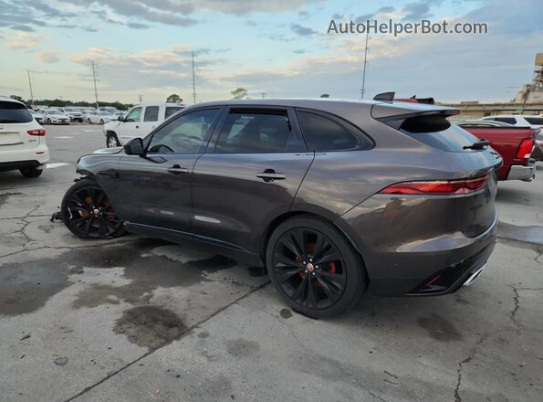 SADCT2FUXMA667723 2021 JAGUAR F-PACE Gray Rear left