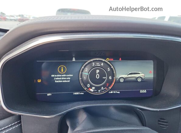 SADCT2FUXMA667723 2021 JAGUAR F-PACE Gray Instrument cluster view