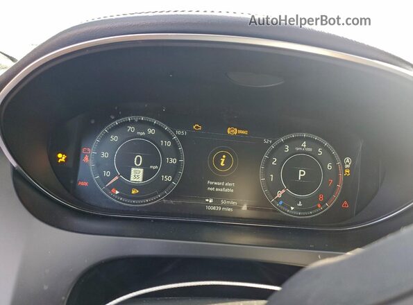 SADF12FX7L1Z80353 2020 JAGUAR E-PACE Белый Вид щитка приборов