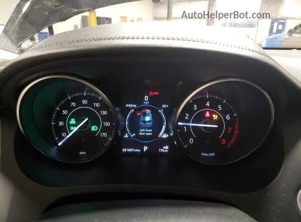 SADFJ2FX5K1Z41856 2019 JAGUAR E-PACE Black Instrument cluster view