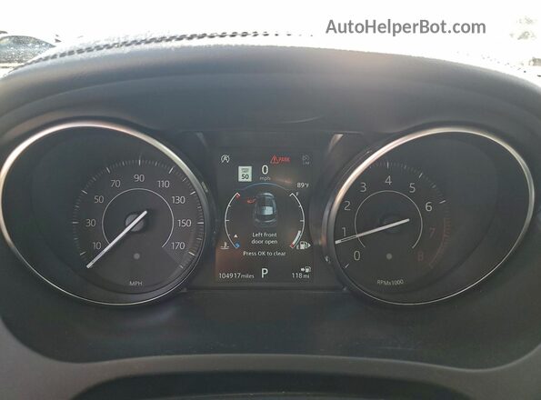 SADFJ2FX7J1Z24331 2018 JAGUAR E-PACE Black Vista del cuadro de instrumentos