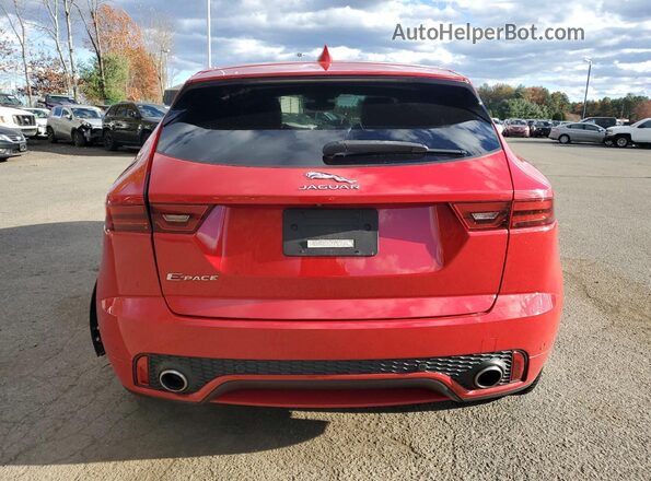SADFL2FX4J1Z01826 2018 JAGUAR E-PACE Красный Вид сзади