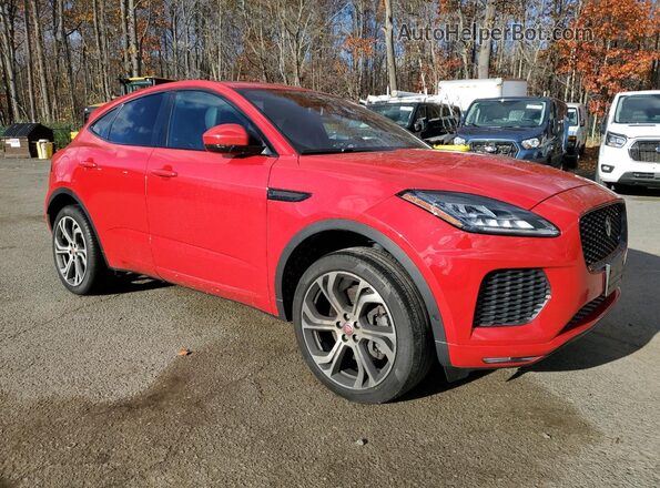 SADFL2FX4J1Z01826 2018 JAGUAR E-PACE Красный Передняя правая четверть