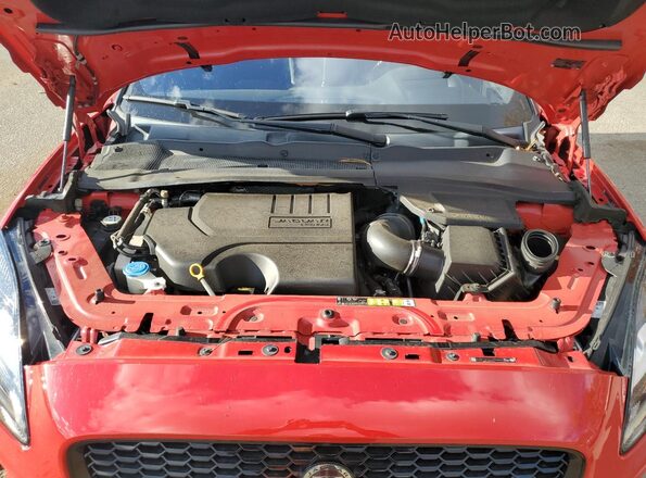 SADFL2FX4J1Z01826 2018 JAGUAR E-PACE Красный Вид подкапотного пространства
