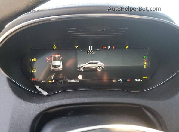 SADFL2FX4R1050686 2024 JAGUAR E-PACE White Widok zestawu wskaźników