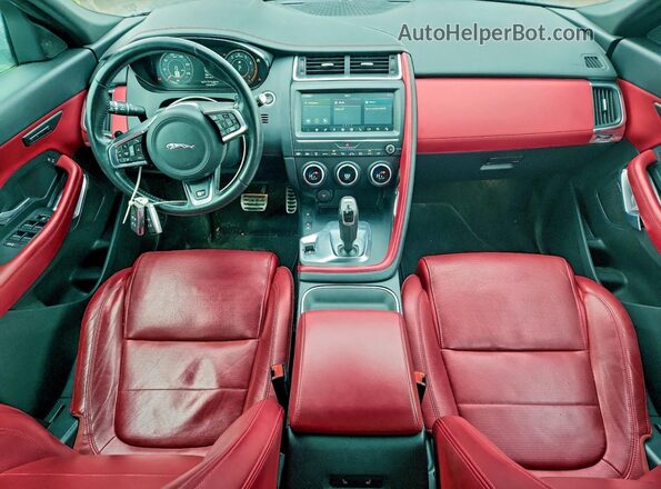 SADFM2GX9J1Z21176 2018 JAGUAR E-PACE Черный Вид панели приборов