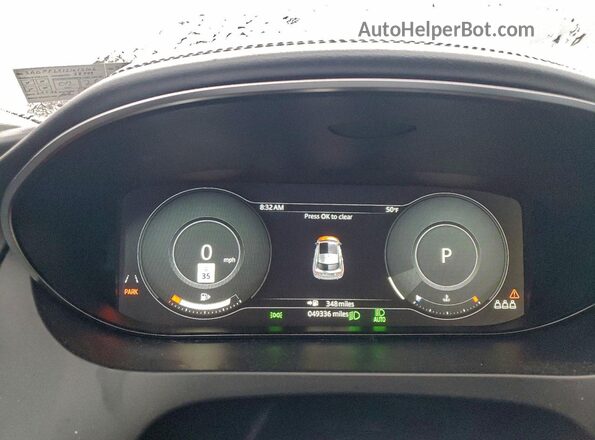 SADFP2FX1L1013106 2020 JAGUAR E-PACE Белый Вид щитка приборов