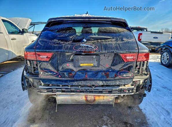SADFP2FX4J1Z11177 2018 JAGUAR E-PACE Black Вид ззаду